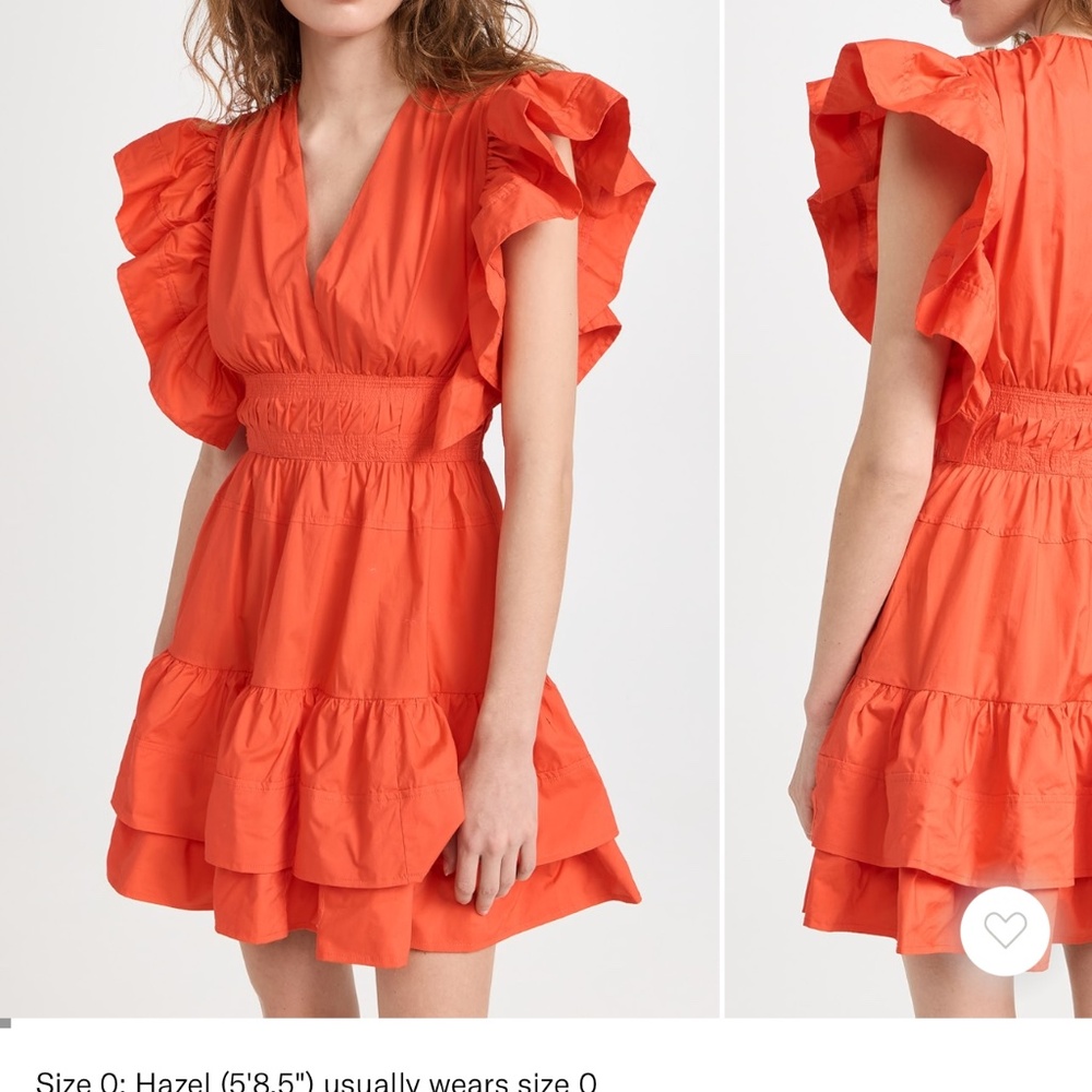 Ulla Johnson Kiri Dress Coral